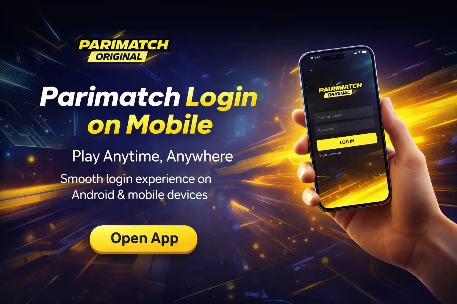 parimatch login on mobile